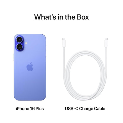 Boost Mobile | Apple iPhone 16 Plus (128 GB) - Ultramarine [Locked]. Requires Unlimited Plan. Apple Intelligence.
